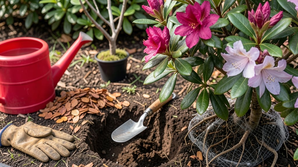 Replanting Azalea Bushes: Root-Bare or Balled Success Guide