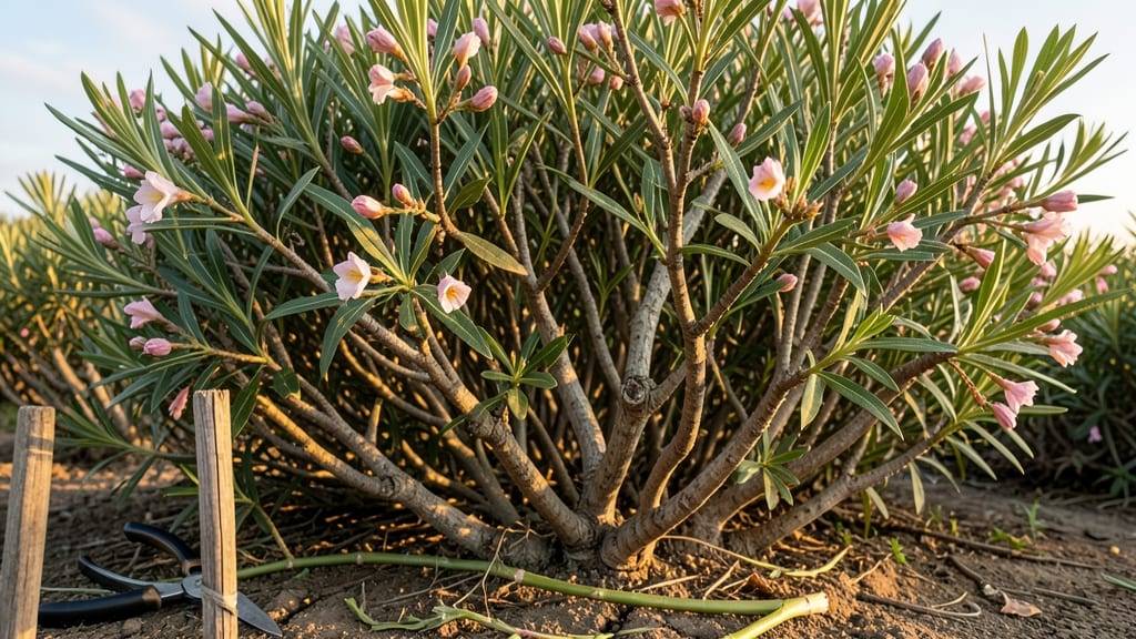 Pruning for Larger, More Vibrant Oleander Flowers