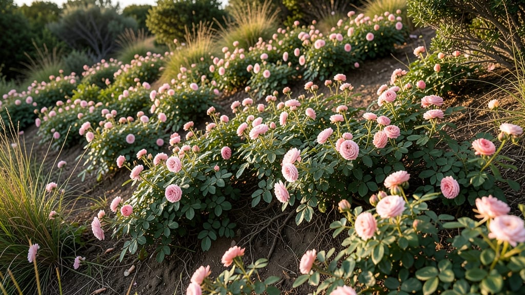 Groundcover Roses for Slopes