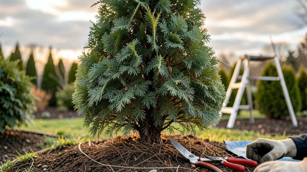 Pruning Cedar Bushes: Year-Round Shape Control for Dense, Evergreen Privacy