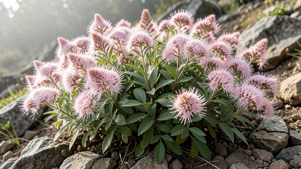 Pink Spirea Bush