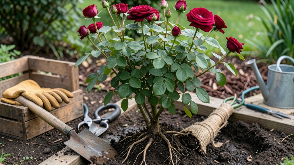 Relocating a Rose Bush: Stress-Free Transplanting for Thriving Blooms