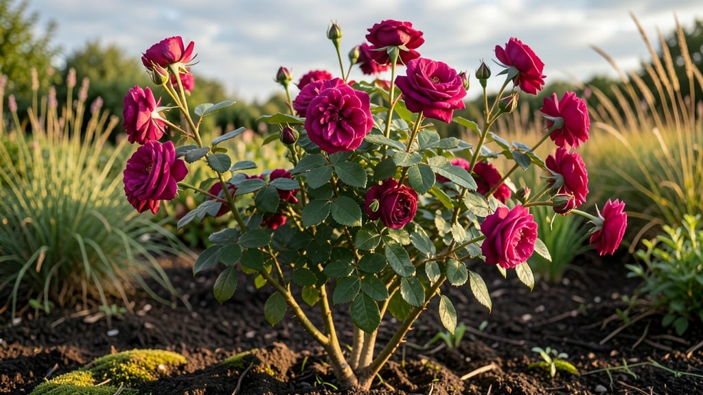 Frida Kahlo-Inspired Rose Bush: Bold Pruning for Dramatic Year-Round Blooms