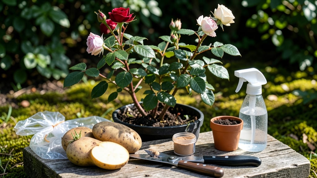 How to Root a Rose Bush in a Potato: Thrifty Propagation Hack for Bushier Growth