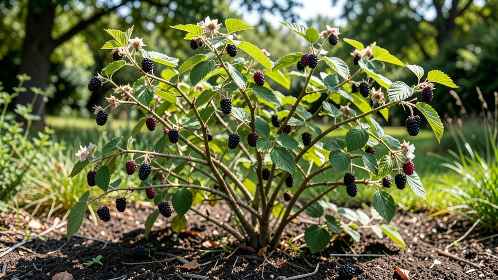 Blackberry Bushes In Yard: Year-Round Privacy Screen With Minimal Pruning