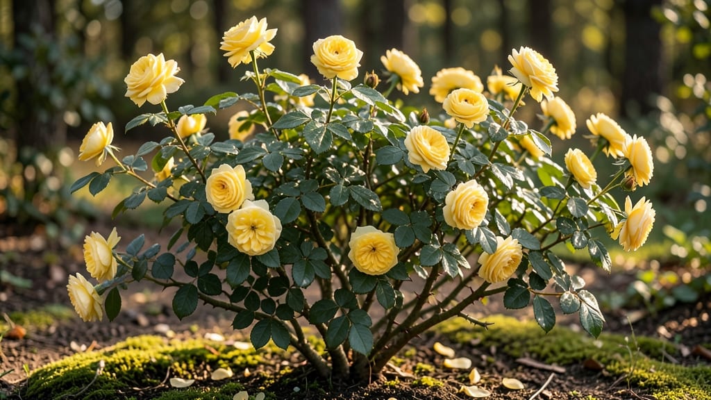Old Fashioned Yellow Rose Bush: Fragrant Vintage Beauty for Timeless Gardens