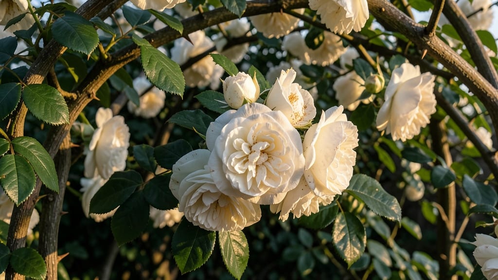 Rosa 'Blanc Double de Coubert' Old Garden Rose