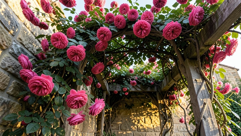 Rosa 'Zephirine Drouhin' Climbing Rose
