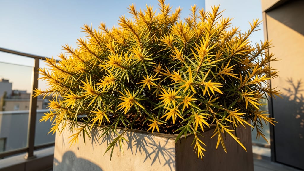 Barberry Thorny Shrub with Golden Foliage