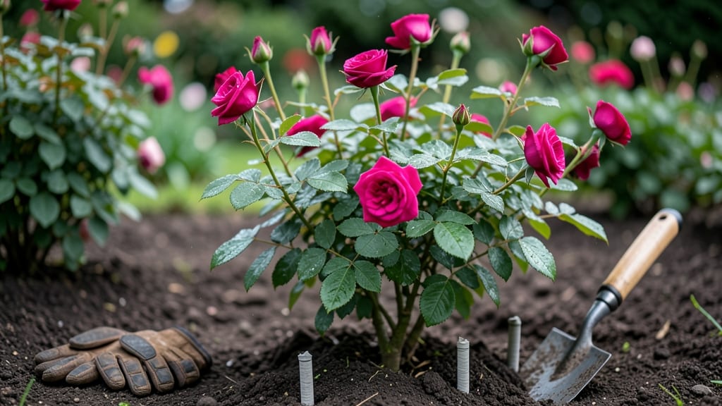 Rose Bush Fertilizer Spikes: Slow-Release Nutrition for Lush Blooms All Season