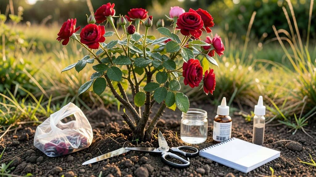 Taking a Cutting From a Rose Bush: Sharp Cuts for Healthy Root Growth