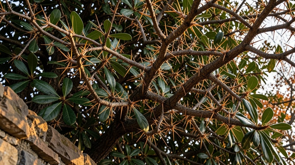 Osage Orange Thorny Privacy Screen
