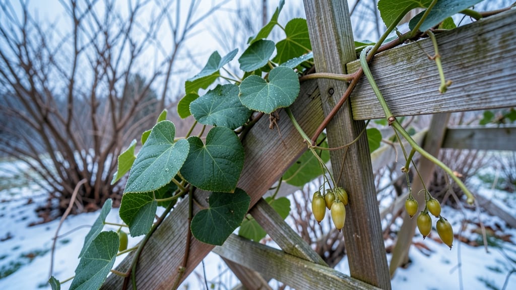 Arctic Kiwi Vine (Actinidia arguta)