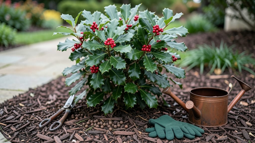 How to Care for Holly Bushes: Evergreen Privacy Screen With Minimal Pruning