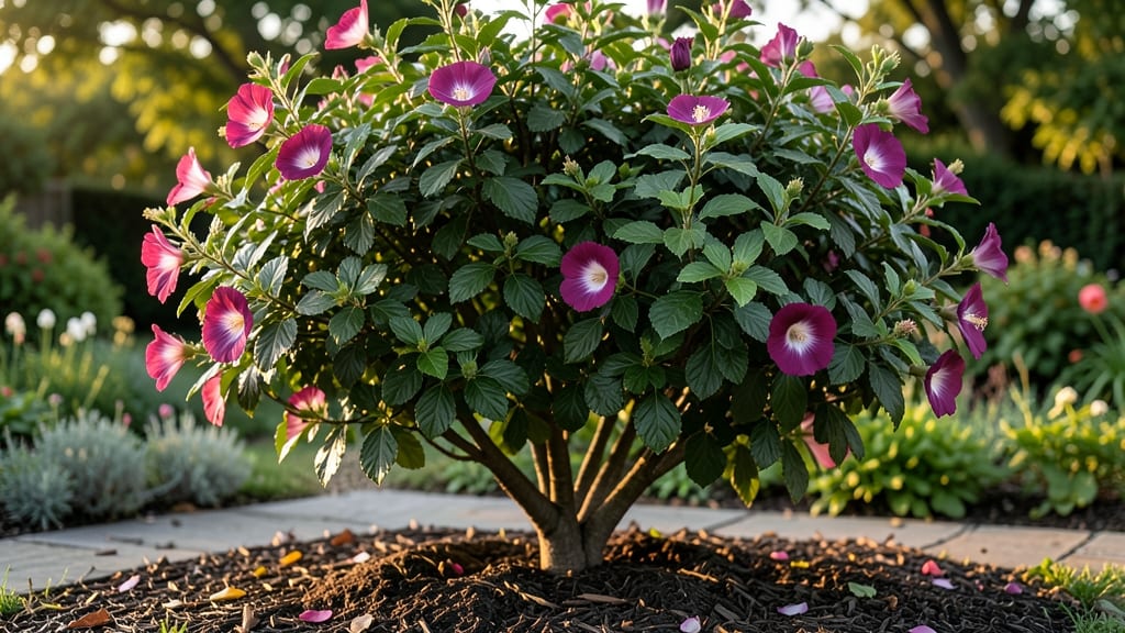 Full Grown Rose of Sharon Bush: Year-Round Bloom Revival Through Pruning Magic