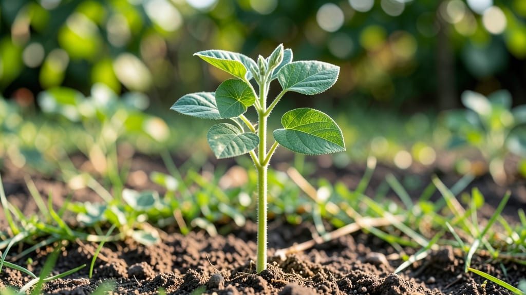 Bush Bean Seedlings: Precision Trimming for Bushier Plants and Higher Yields
