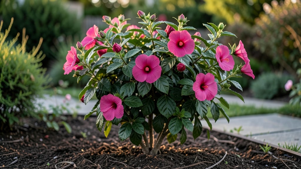 Bush With Heart-Shaped Flowers: Romantic Privacy Screen for Year-Round Beauty