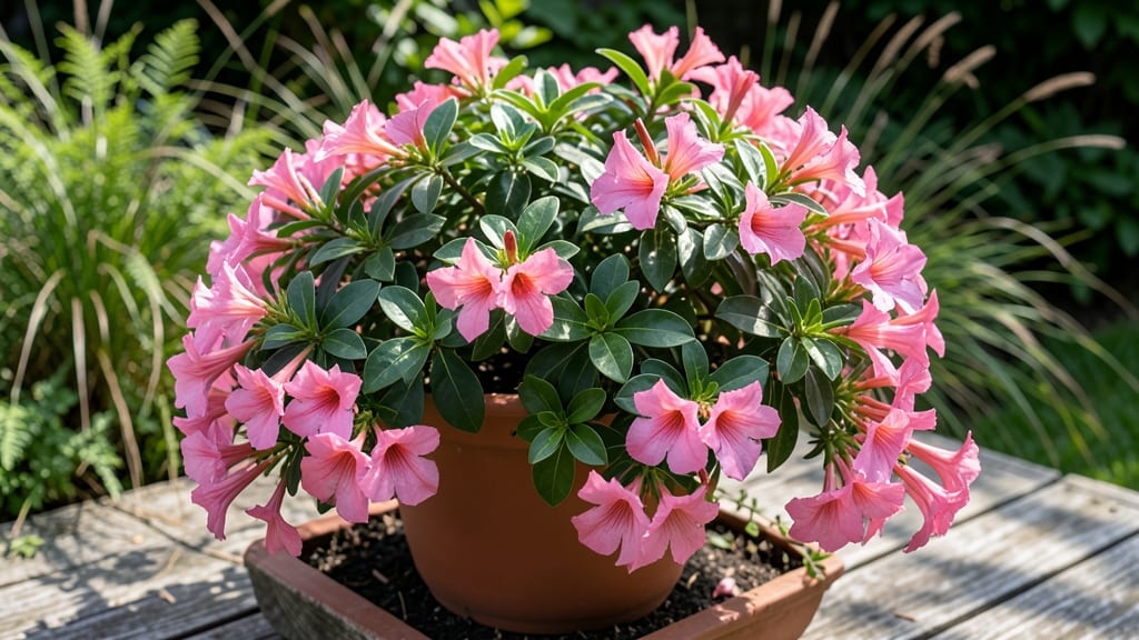 Dipladenia Bush Pink Pruning: Pink Blossom Prolificacy With 3 Simple Cuts