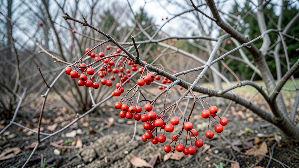 Coralberry (Symphoricarpos Orbiculatus) for Winter Interest