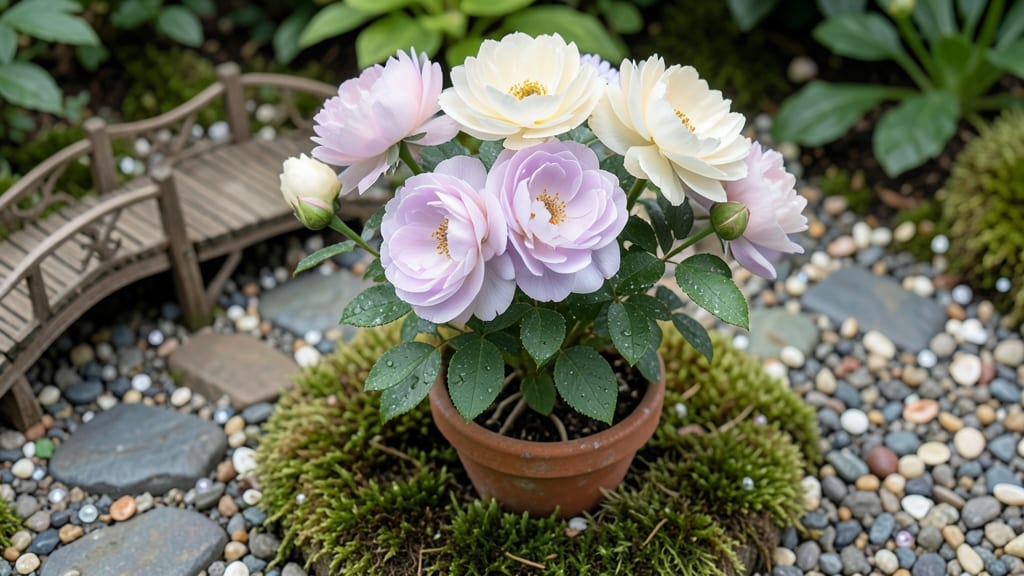 Fairy Tale Rose Bush for Fairy Garden Centers