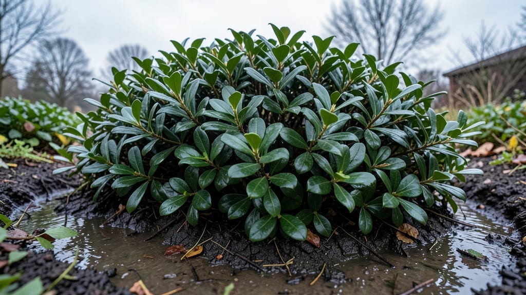 Dwarf Inkberry Holly for Wet Areas
