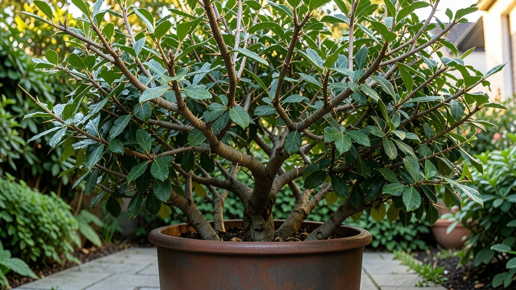 Honey Locust Tree with Dense Thorns