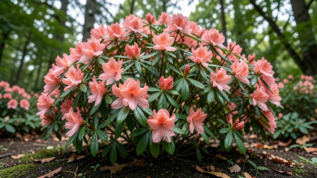 Pink Azalea Bush