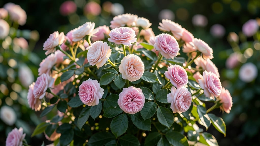 Polyantha Roses with Tiny Blooms