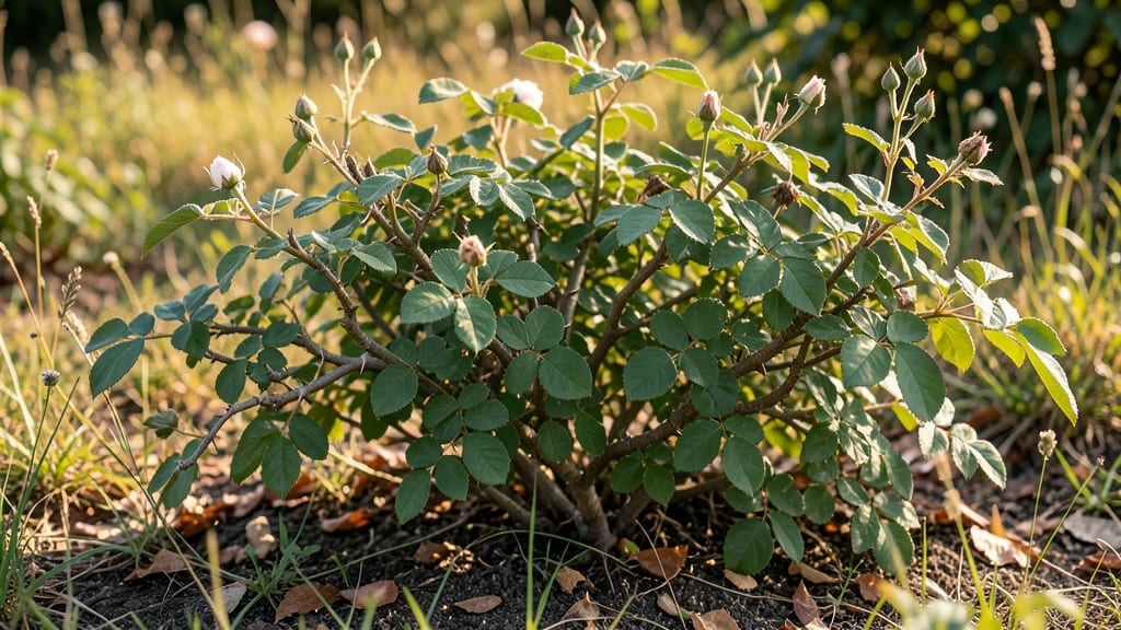 Wild Rose Bush Leaves: Natural Pest Repellent for Organic Gardens