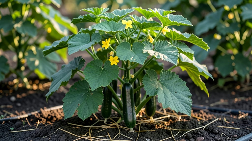 Burpless Bush Hybrid Cucumber Plants: Fast-Growing, Space-Saving Harvests Without Bitterness
