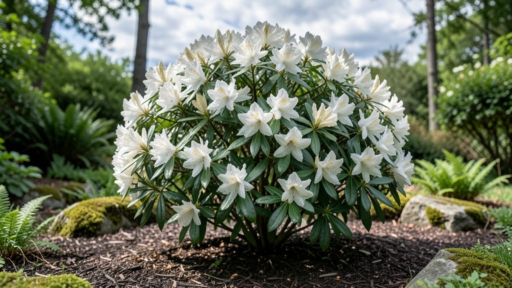 Front Yard White Azalea Bush: Year-Round Privacy Screen With Fragrant Blooms