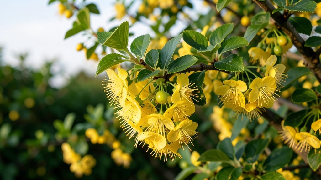 Golden Currant Shrub with Edible Berries