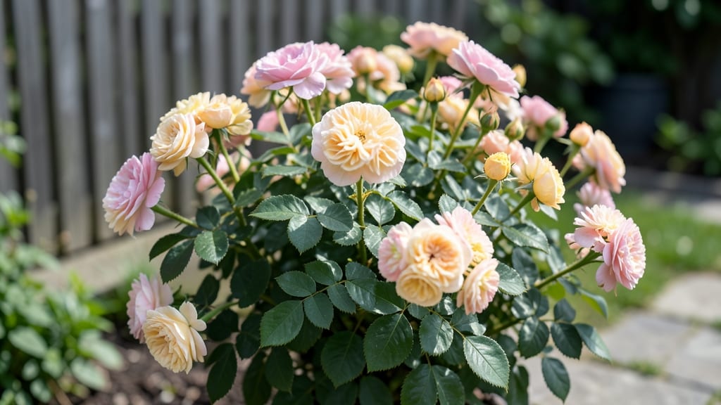Floribunda Roses with Clustered Flowers