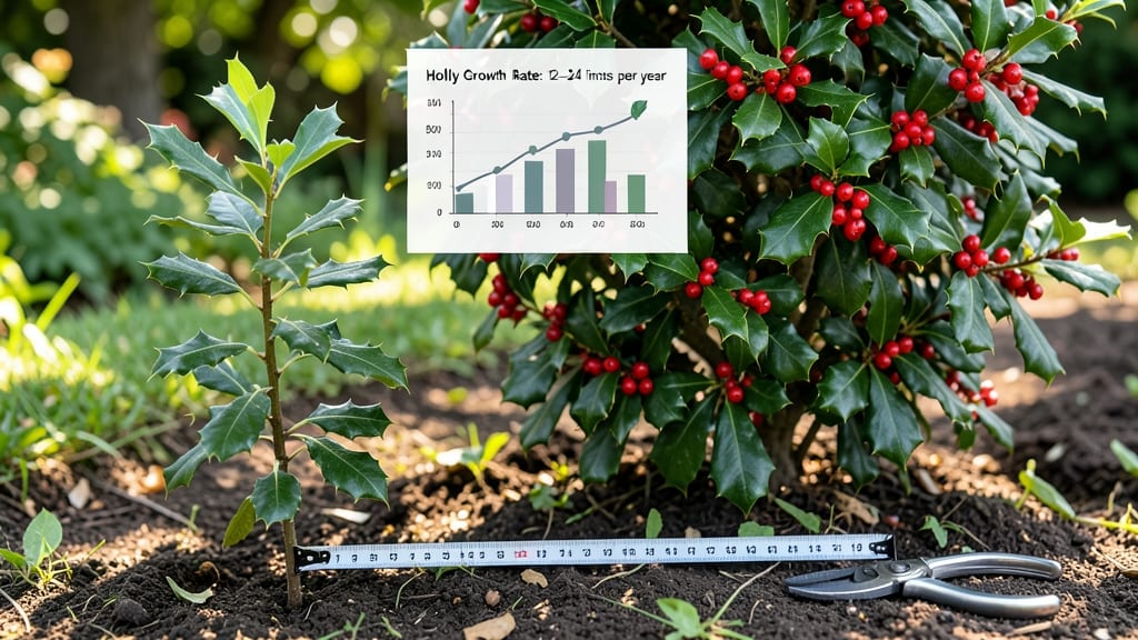 How Fast Do Holly Bushes Grow: Annual Growth Rates by Variety