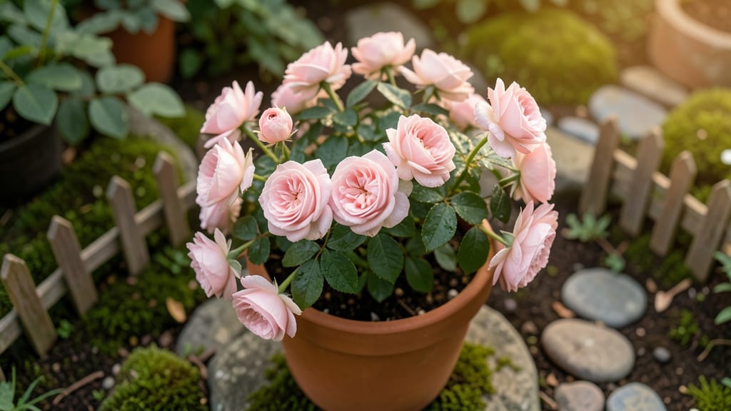 Fairy Rose Bush for Tiny Containers