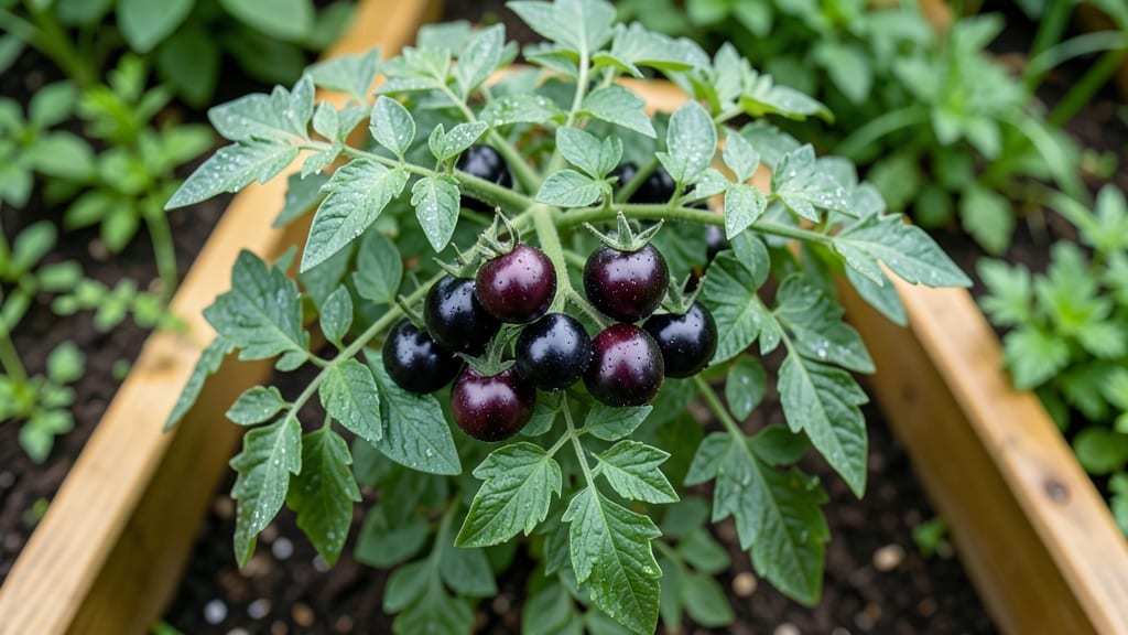 Black Cherry Tomato Bush