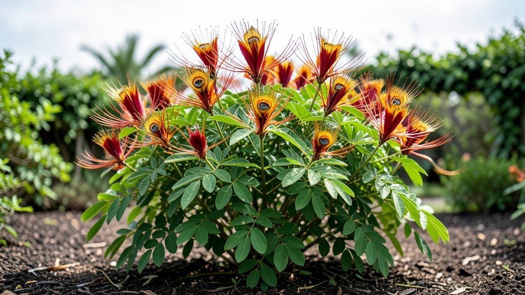 Peacock Flower Bush: Year-Round Color With Minimal Pruning Effort