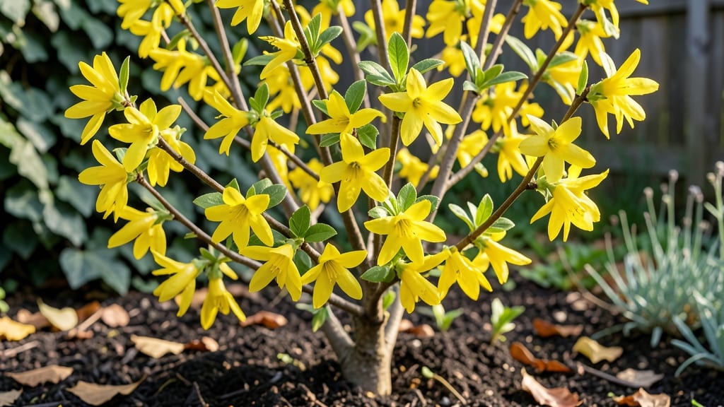 Forsythia Bushes Pictures: Vibrant Yellow Spring Canopy Guide