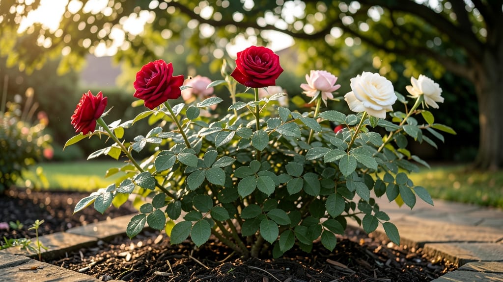 Huge Rose Bush: Year-Round Privacy Screen With Minimal Pruning
